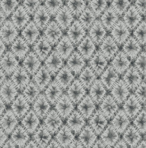 Shibori Geo Metallic Silver & Charcoal by Seabrook Wallpaper