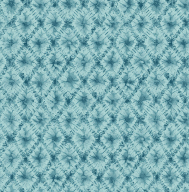 Shibori Geo Metallic Teal by Seabrook Wallpaper L'Atelier de Paris United States 56.05 20.87" 20.5" - Fabric Carolina -