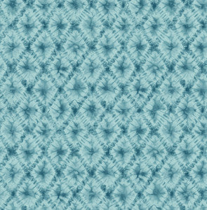 Shibori Geo Metallic Teal by Seabrook Wallpaper