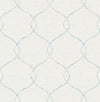 Shibori Lattice Sky Blue, Gray, & Metallic Pearl AH41602 by Pelican Prints Wallpaper