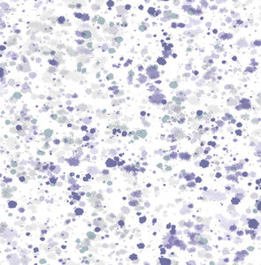 Splatter Metallic Silver, Lavender, & Robin's Egg by Seabrook Wallpaper
