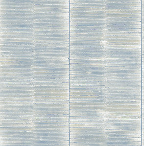 Dynasty Bamboo Periwinkle and Metallic Pearl by Seabrook Wallpaper