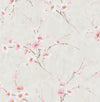 Silk Road Dogwood Metallic Pearl and Pink AI41601 by Seabrook Designs Wallpaper
