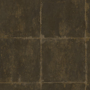 Great Wall Blocks Metallic Mocha and Gold by Seabrook Wallpaper