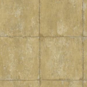 Great Wall Blocks Metallic Gold and Silver by Seabrook Wallpaper