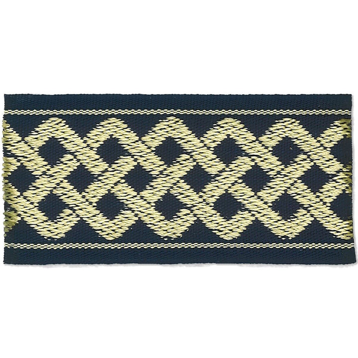 Aiden 1 Navy by Stout Trim Harmony Trim 58% Polyester 42% Spun Viscose CHINA Horizontal: 0 and Vertical: 0 2 in - Fabric Carolina -
