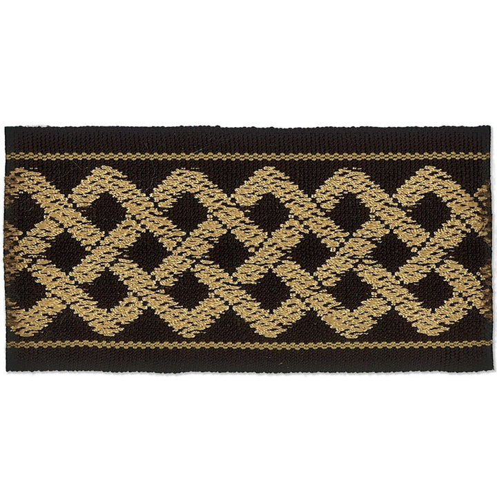 Aiden 6 Onyx by Stout Trim Harmony Trim 58% Polyester 42% Spun Viscose CHINA Horizontal: 0 and Vertical: 0 2 in - Fabric Carolina -