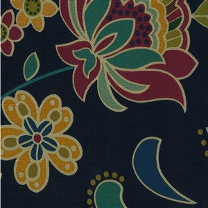 Akron Midnight by Norbar Fabric PRISM PEACOCK 100% COTTON PAKISTAN 15,000 WYZENBEEK </p><p>Repeat: V-25 1/4" H-27" 54 - Fabric Carolina -