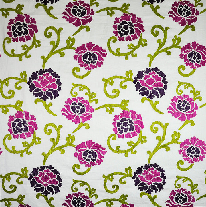 Au Courant # 101 Magenta by Maxwell Fabric TELAFINA IX (memo) 100% LINEN INDIA </p><p>Repeat: Horizontal: H-25.1 and Vertical: V-22.8 56"EMB51.5 - Fabric Carolina -