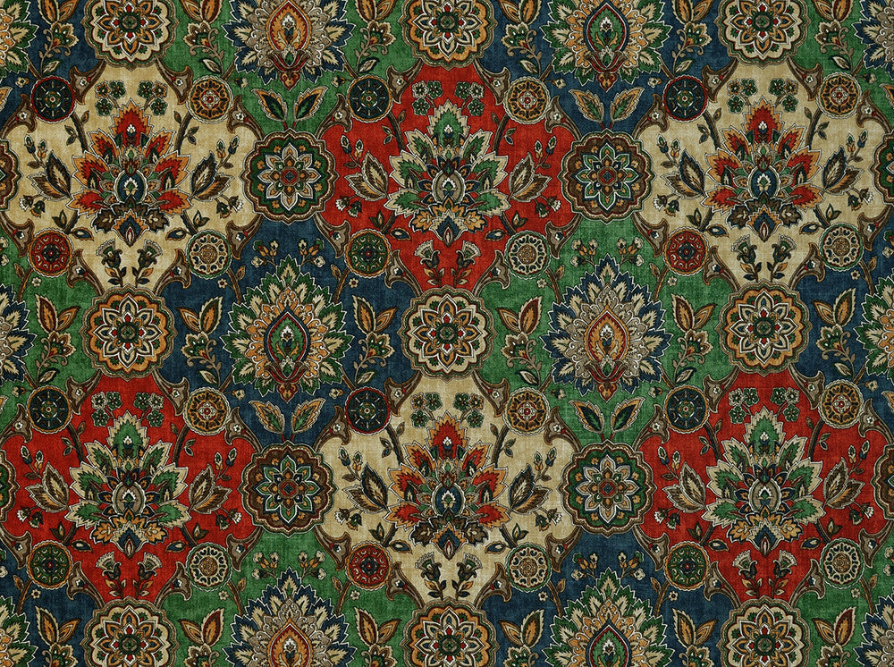 Aladdin Multi 11 by Covington Fabric 55% VISCOSE 45% LINEN DOBBY KOR 12000 Horizontal: 27 and Vertical: 27 56 - Fabric Carolina -
