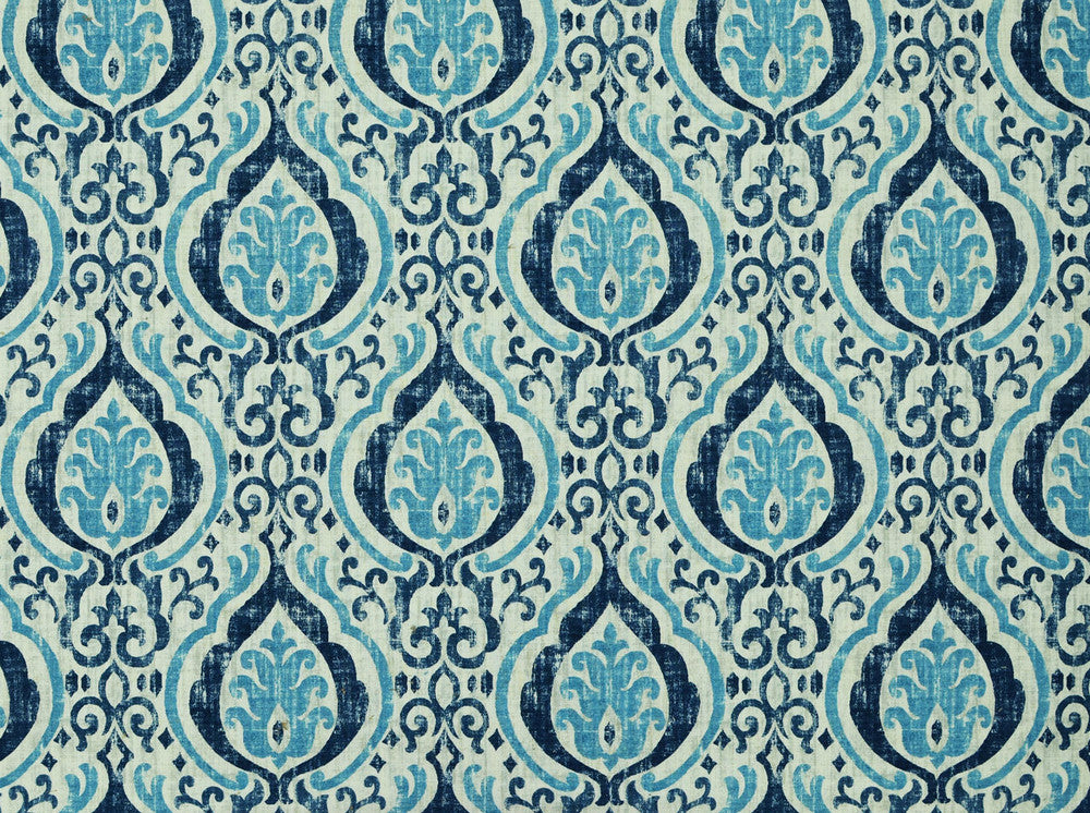 Alahambra 54 Sapphire by Covington Fabric 100% COTTON China 6000 Horizontal: 13.5 and Vertical: 18 58 - Fabric Carolina -