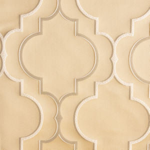 Albany Sand by Norbar Fabric SENSATION 93% POLYESTER 6% LUREX INDIA 10"V 9"H 54 - Fabric Carolina -