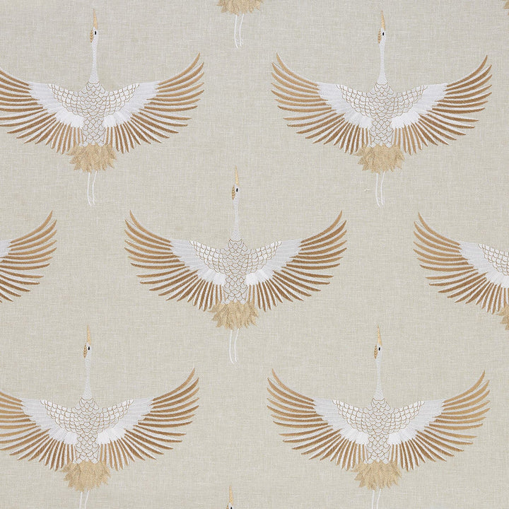 Aldrin 1 Sandalwood by Marcus William Designer Fabric KAI/MARCUS WILLIAM ARAVALLI 52%POL 48%COT %BEMB INDIA Horizontal: 17.125 and Vertical: 18.875 55 in - Swanky Fabrics -