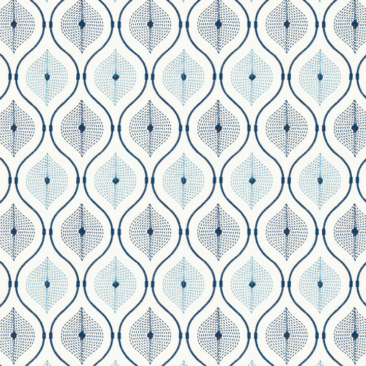 Alexandra 1 Blue by Stout Fabric RAINBOW LIBRARY LAKE/INDIGO 100%COT %REMB INDIA </p><p>Repeat: 7.5 51 in - Fabric Carolina -
