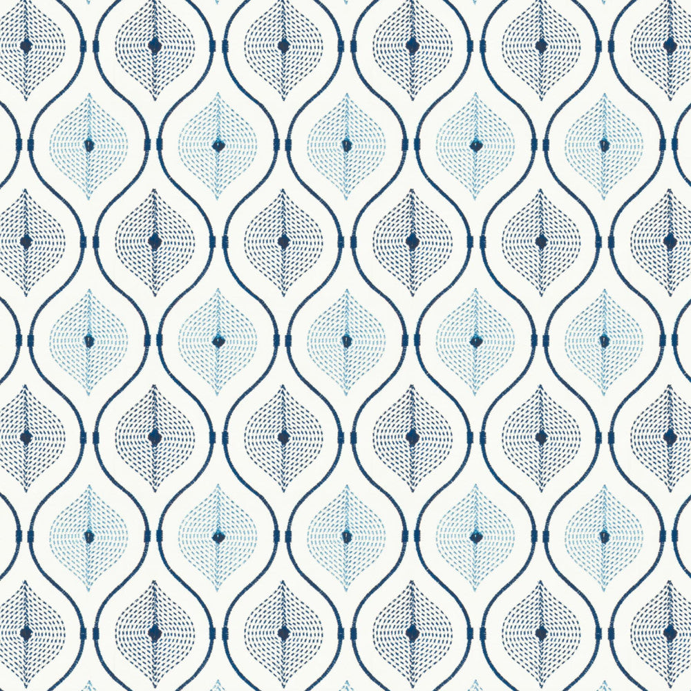 Alexandra 1 Blue by Stout Fabric Stout Fabric Alexandra 1 BlueFabric RAINBOW LIBRARY LAKE/INDIGO 100%COT %REMB INDIA </p><p>Repeat: H: 9.875, V: 7.500 51 in - Fabric Carolina -