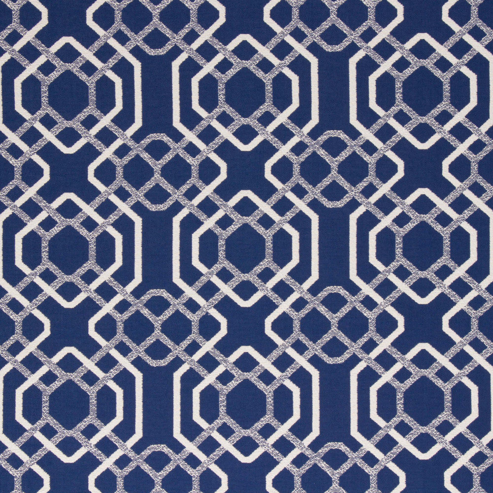 Alexandria Marine by Bella-Dura Designer Fabric  100% BELLA DURA POLYOLEFIN USA 70000 H: 6.875'' V: 6.75'' 55''  - Swanky Fabrics -