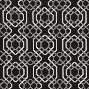 Alexandria Black-White By Bella-Dura Fabric