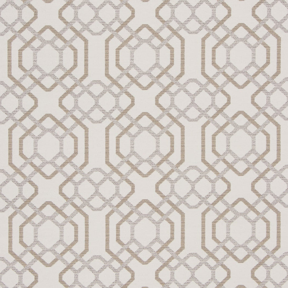Alexandria White-Sand by Bella-Dura Designer Fabric  100% BELLA DURA POLYOLEFIN USA 70000 H: 6.875'' V: 6.75'' 55''  - Swanky Fabrics -