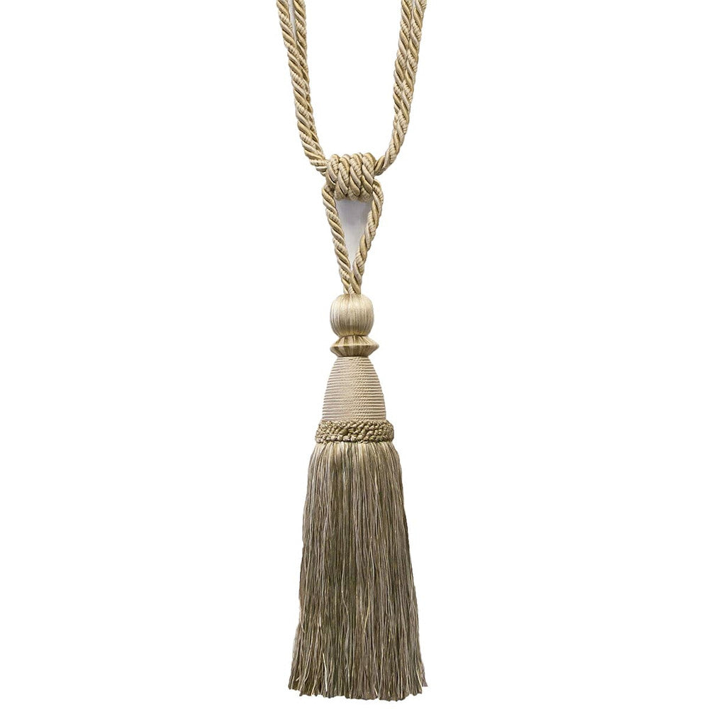 Alhambra 25 Jute by Stout Trim ART OF DESIGN TRIM-2 TASSEL FRINGE 85%SVI 15%COT CHINA Horizontal: 0 and Vertical: 0 12 in - Fabric Carolina -