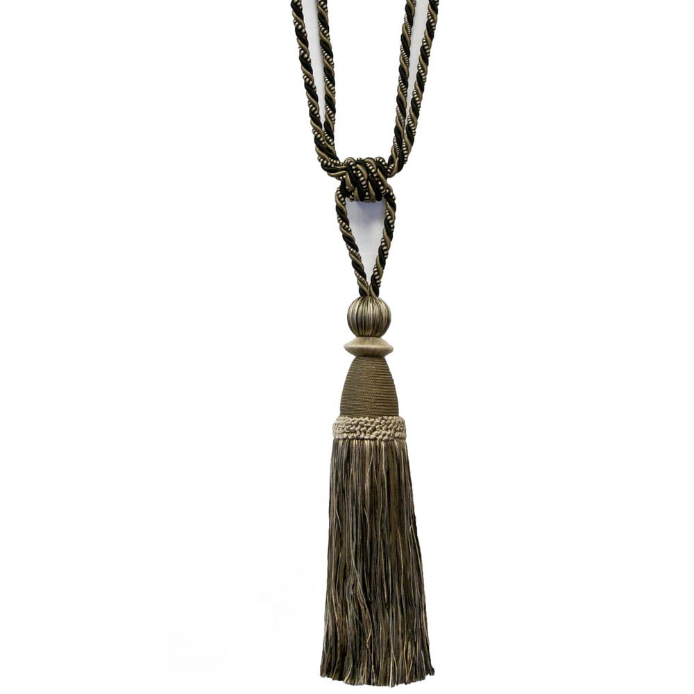 Alhambra 36 Carbon by Stout Trim ART OF DESIGN TRIM-2 TASSEL FRINGE 85%SVI 15%COT CHINA Horizontal: 0 and Vertical: 0 12 in - Fabric Carolina -