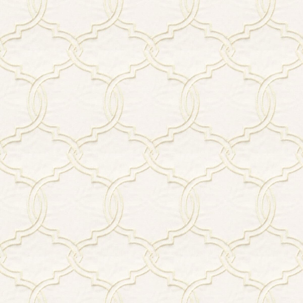 Align 4 Ivory by Stout Fabric Color My Window Embroidery/Snow 65% Cotton 35% Polyester CHINA Horizontal: 4.25 and Vertical: 5.75 52 in - Fabric Carolina -