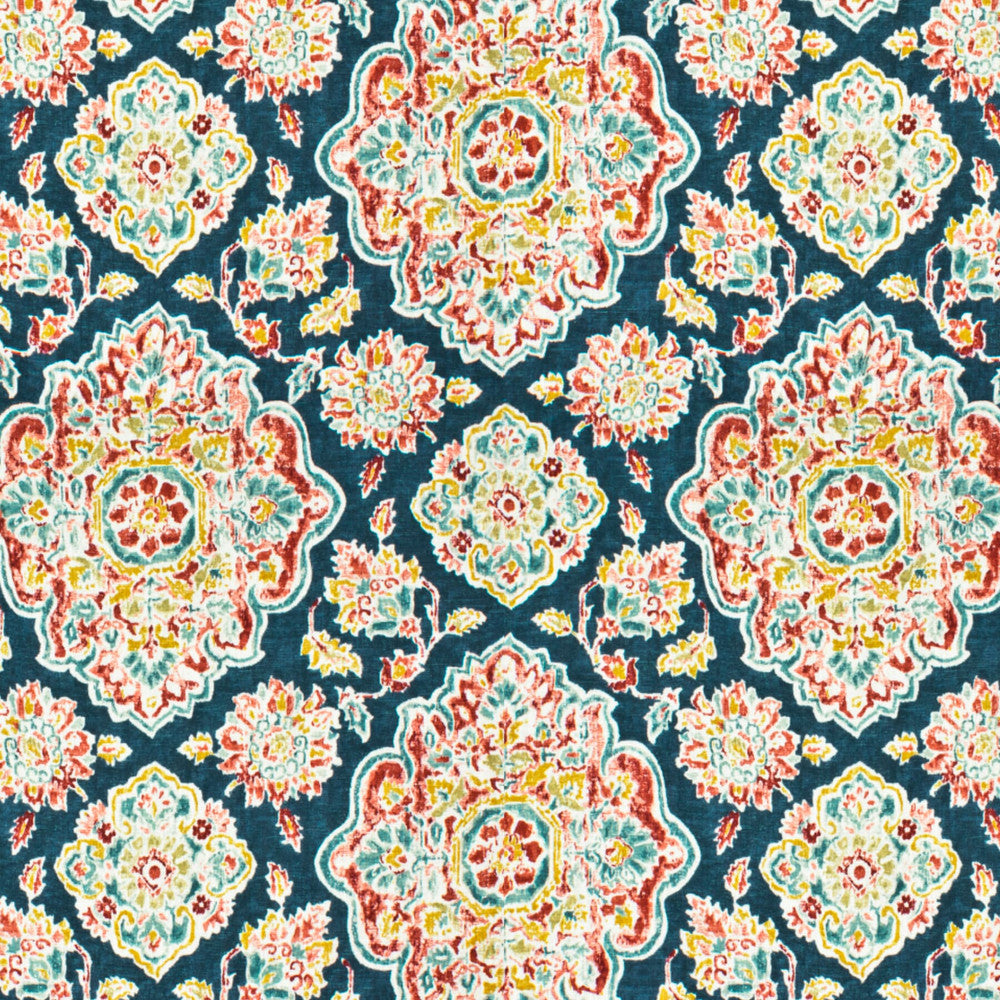 Aliyana 3 Ocean by Stout Designer Fabric RAINBOW LIBRARY CHAMBRAY/SHORELINE 70%SVI 30%LIN SPAIN Horizontal: 27.000 and Vertical: 27.000 54 in - Swanky Fabrics -