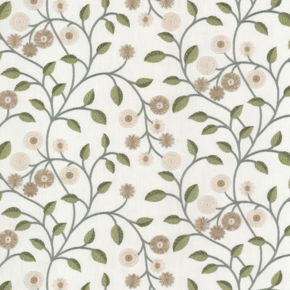 Alma 1 Avocado by Stout Fabric RAINBOW LIBRARY SPRING/EVERGREEN 50%COT 50%POL %PEMB INDIA Horizontal: 25.250 and Vertical: 9.250 51 in - Fabric Carolina -