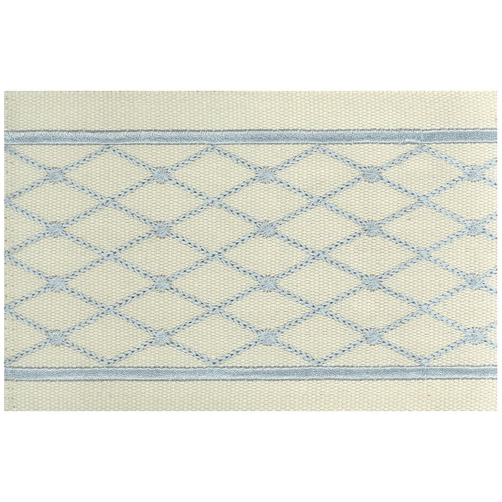 Aloof 2 Azure by Stout Trim Stout Trim Aloof 2 AzureTrim ILLUMINATION TRIM 100%COT 100%SVT INDIA </p><p>Repeat: H: 1.250, V: 0.000 4 in - Fabric Carolina -