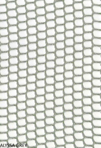 Alyssa Grey Bf-001 by Norbar Fabric SHEER PASSION 100% POLYESTER TURKEY 1/2"V 1"H 110 - Fabric Carolina -