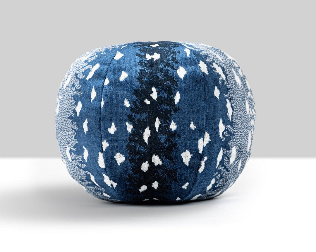 Antelope Pillow 12 Dia - Midnight ALRADKBOHE0004 by Scalamandre Designer Pillow