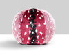 Antelope Pillow 12 Dia - Raspberry ALRADKBOHE0006 by Scalamandre Designer Pillow