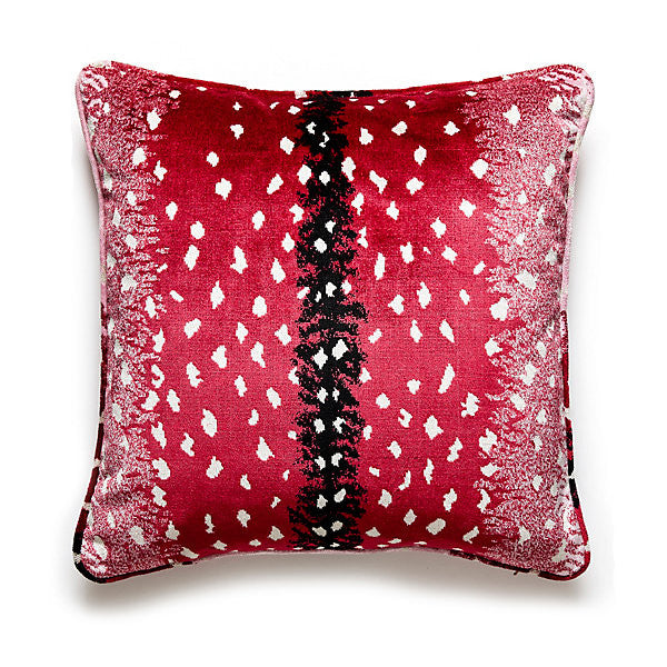 Antelope Pillow/Raspberry by Scalamandre Pillow Scalamandre Pillow Antelope Pillow/RaspberryPillow 76% VISCOSE 24% ACRYLIC USA </p><p>Repeat: H: , V: - Fabric Carolina -
