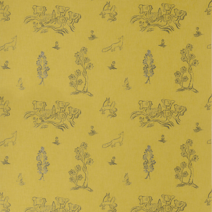 Friendly Folk Provencal Yellow by Kravet Couture Fabric ANDREW MARTIN KIT KEMP VISCOSE - 82%;LINEN - 18% United Kingdom HEAVY Horizontal: 10.5 and Vertical: 10 54.5 - Fabric Carolina -