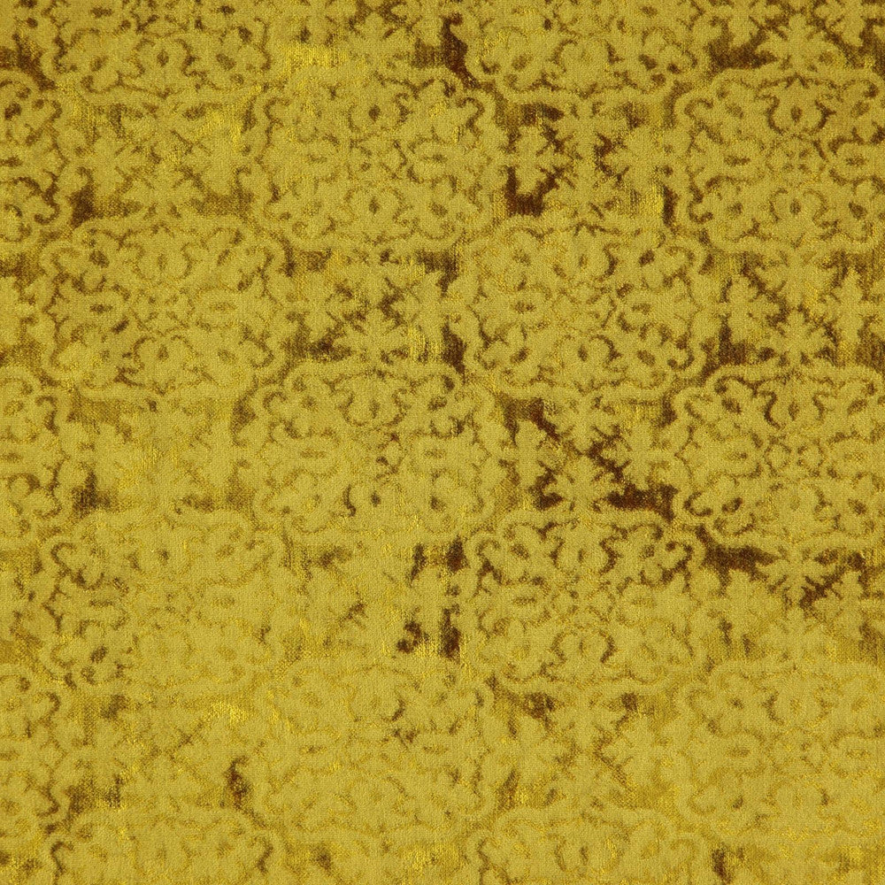 Artemis # 636 Gold by Maxwell Fabric CLASSIC VELVETS 45% VISCOSE/37% COTTON
18% POLYESTER INDIA See sample </p><p>Repeat: Horizontal: 7" and Vertical: 5" 56.7" - Fabric Carolina -