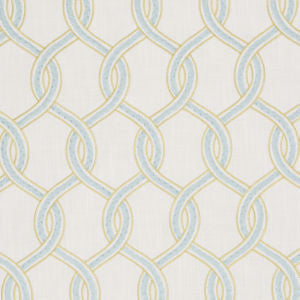 Amberly Caribe by Norbar Designer Fabric GALLERY 73% COTTON 27% POLYESTER INDIA 9 1/4"V 4 1/2"H 54" - Swanky Fabrics -