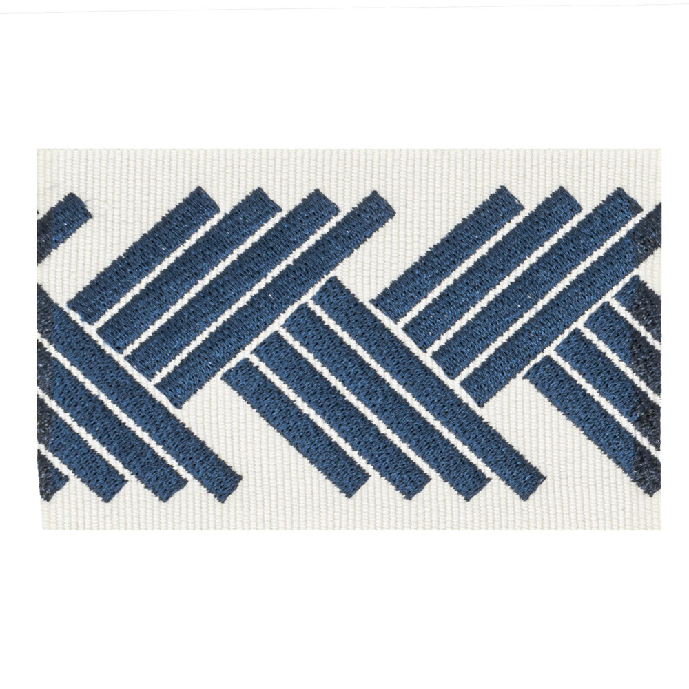 Amhearst 1 Blueberry by Stout Designer Trim VISIONS OF COLOR TRIM 99%SVI 1%POL CHINA FLAME RETARDANT-A.S.T.M. E84 N.F.P.A. 286 Horizontal: 2.750 and Vertical: 0.000 2.5 in - Swanky Fabrics -
