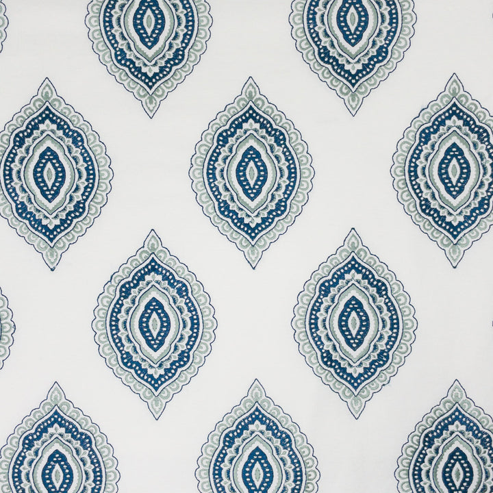 Amulet 3 Seaglass by Stout Fabric Stout Fabric Amulet 3 SeaglassFabric Rainbow Library Denim/Indigo 100%Cot %Remb India </p><p>Repeat: H: 7.5, V: 14 52 in - Fabric Carolina -