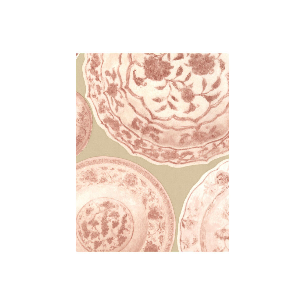 Cargo Red by Kravet Couture Wallcovering ANDREW MARTIN MUSEUM PAPER - 100% India - Horizontal: - and Vertical: 30 26.5 - Fabric Carolina -