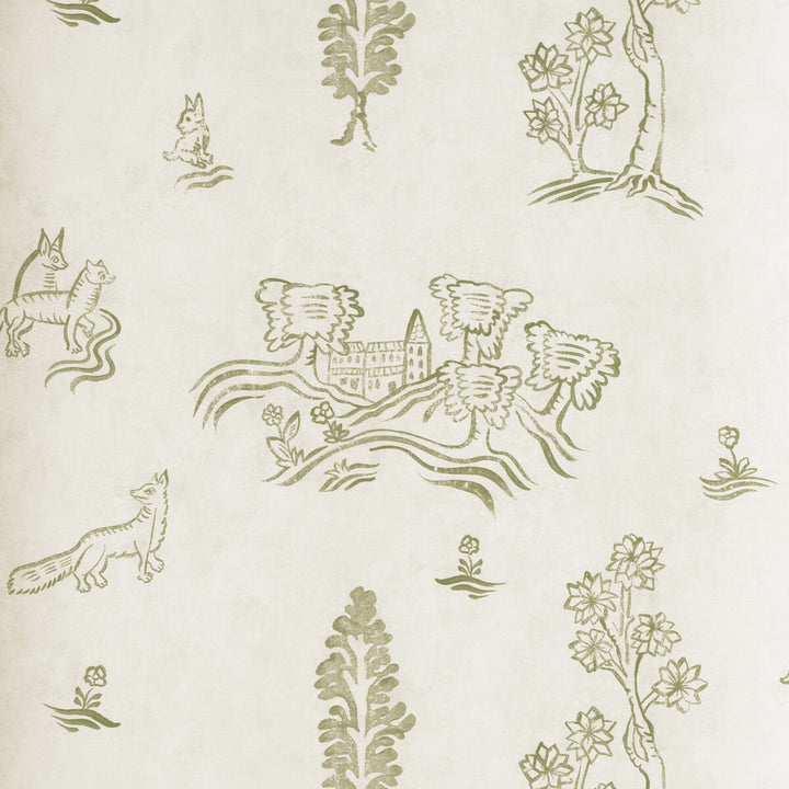 Wychwood Basil Green by Kravet Couture Wallcovering Kravet Couture Wallcovering Wychwood Basil GreenWallcovering ANDREW MARTIN KIT KEMP WOOD PULP - 45%;BINDER - 20%;MINERAL FILLERS - 20%;POLYESTER - 15% United Kingdom </p><p>Repeat: H: 8, V: 7 20.5 - Fabric Carolina -