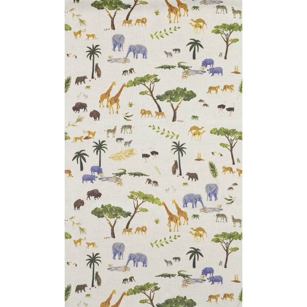 Animal Multi by Kravet Couture Wallcovering - CELLULOSE - 48%;OTHER - 21%;BINDER - 20%;POLYESTER - 11% United Kingdom - Horizontal: 0 and Vertical: 25 57 - Fabric Carolina -