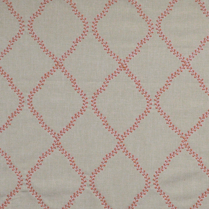 Avignon # 311 Coquette by Maxwell Fabric COLOR THEORY-VOL.II FULL BLOOM 55% COTTON/40% POLYESTER
5% LINEN - INDIA See sample </p><p>Repeat: Horizontal: 6" and Vertical: 7.75" 54"EMB.51" - Fabric Carolina -