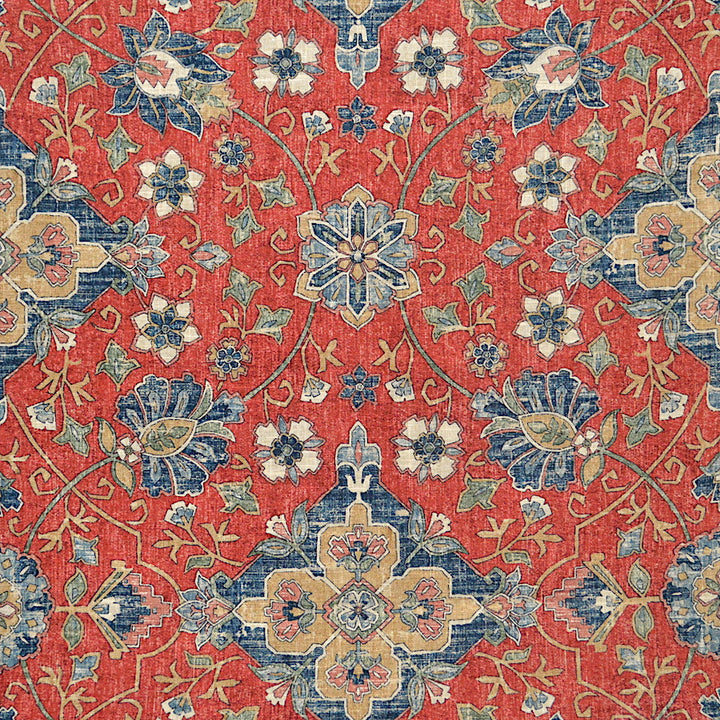 Anika Red by Magnolia Fabric - 55LIN/45VISC KOREA 12,000 Horizontal: 27.00 and Vertical: 24.00 54" - Fabric Carolina -