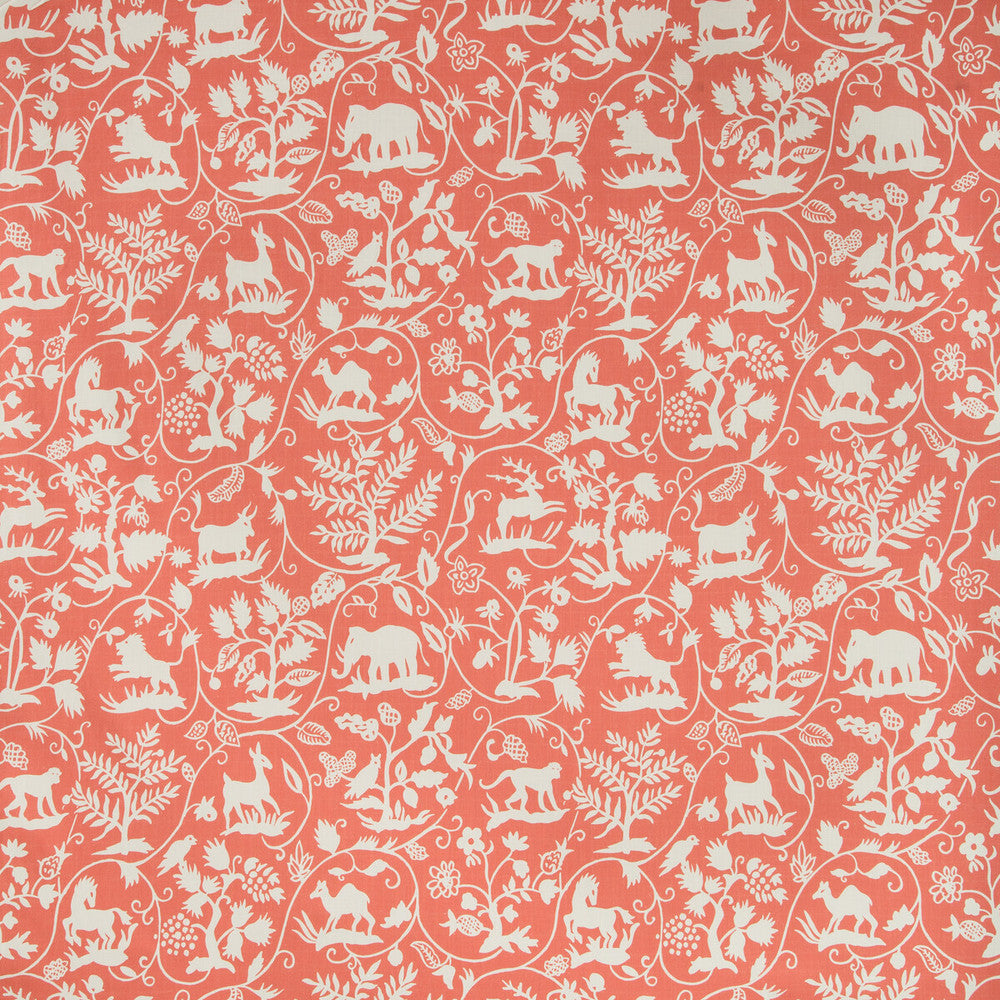 Animaltale Cherry by Kravet Basics Fabric BERMUDA COTTON - 100% India - Horizontal: 27 and Vertical: 27 54 - Fabric Carolina -