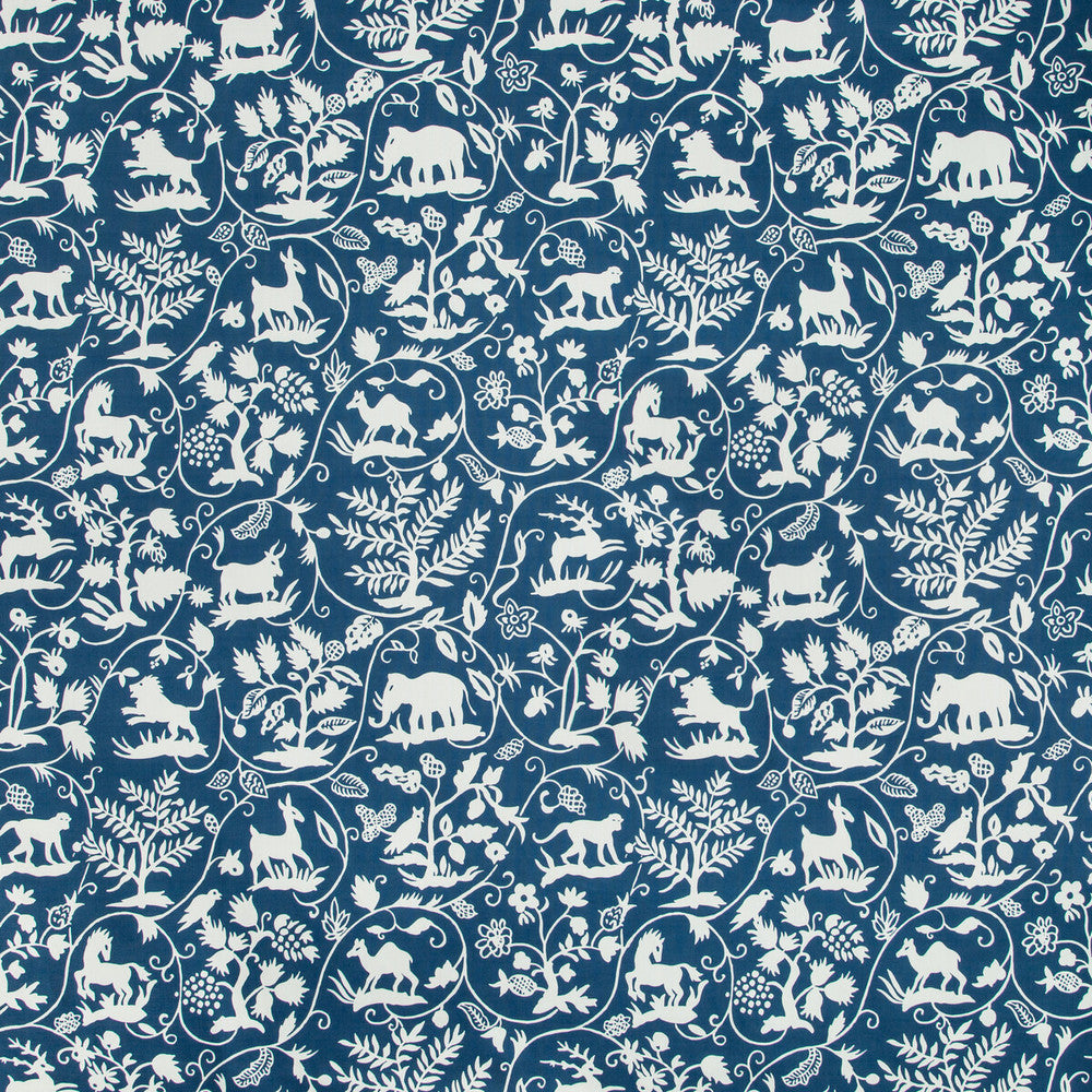 Animaltale Marine by Kravet Basics Fabric BERMUDA COTTON - 100% India - Horizontal: 27 and Vertical: 27 54 - Fabric Carolina -
