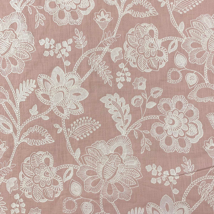 Annie Pink by Magnolia Fabric - 62% Cotton 38% Viscose Emb: 100% Viscose India 50000 Horizontal: 25.50" and Vertical: 30.50" 52" - Fabric Carolina -