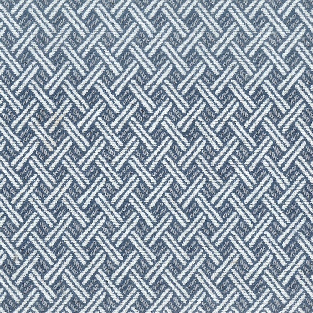 Announce 1 Blue/White by Stout Fabric COMFORTABLE LIVING SPRAY/OCEAN 73%COT 27%POL CHINA WYZENBEEK 30 000 DOUBLE RUB WEAR TEST (HEAVY DUTY) FLAME RETARDANT-U.F.A.C. CLASS 1 CATB 117-2013 Horizontal: 0.625 and Vertical: 0.75 56 in - Fabric Carolina -