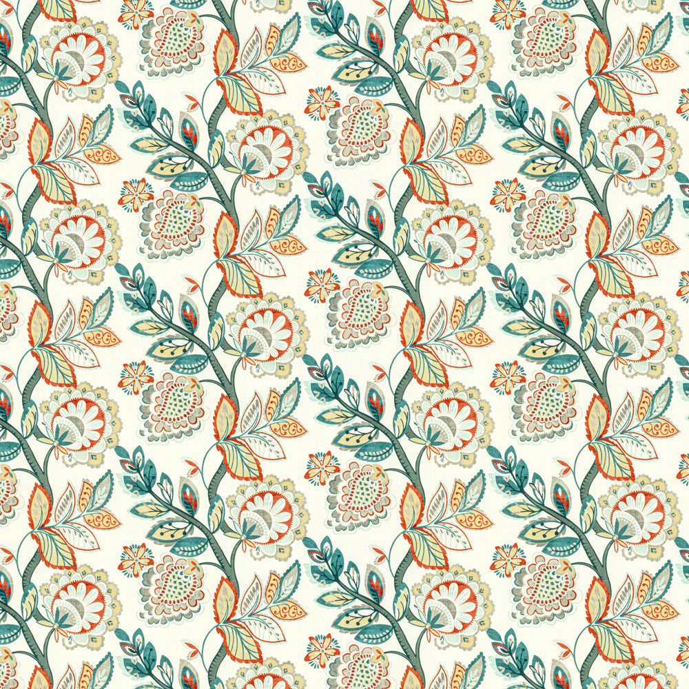 Antelope 2 Festival by Stout Designer Fabric COMFORTABLE LIVING GLACIER/LAGOON 100%COT INDIA WYZENBEEK 9 000 DOUBLE RUB WEAR TEST (MEDIUM DUTY) CATB 117-2013 Horizontal: 13.25 and Vertical: 13.25 54 in - Swanky Fabrics -