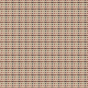 Antler 1 Cranberry by Stout Fabric
