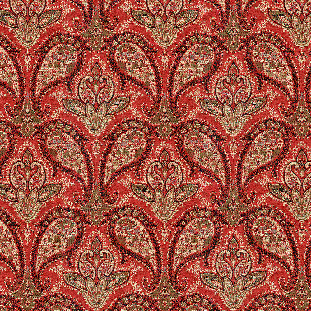 Marie 17 Ruby Slipper by ABBEYSHEA Fabric N/A 100% Polyester China 80,000 Double Rubs </p><p>Repeat: Horizontal: 6.75" (17.1 cm) Across the Roll and Vertical: 13.5" (34.2 cm) Up the Roll 54" (137 cm) - Fabric Carolina -