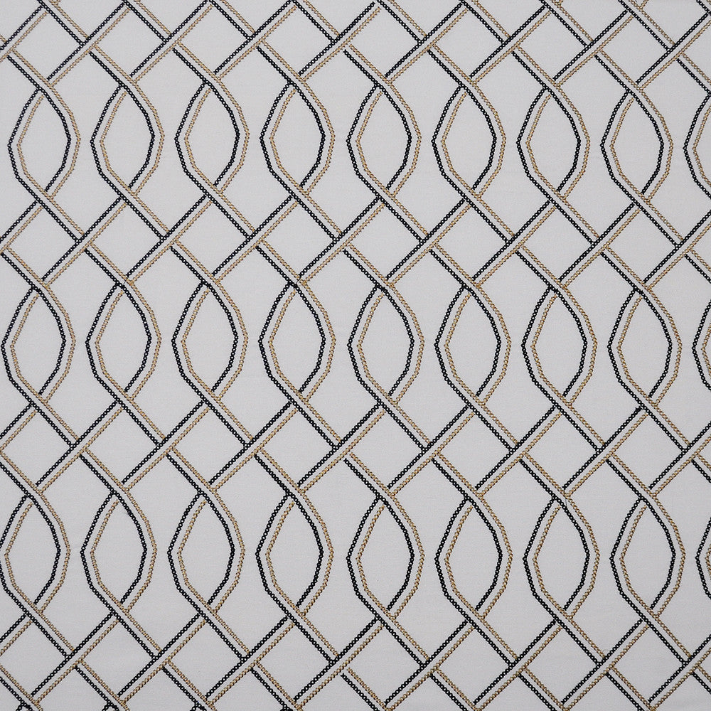 Abbraccio # 341 Brass by Maxwell Fabric COLOR WAVES-DOMINO EFFECT 75% COTTON 25% VISCOSE INDIA DRY CLEAN, STAIN REPELLENT </p><p>Repeat: Horizontal: H-6.5 and Vertical: V-7.5 54"EMB.51" - Fabric Carolina -